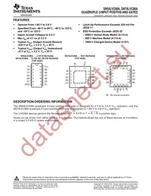 SN74LVC08ADRG4 datasheet  